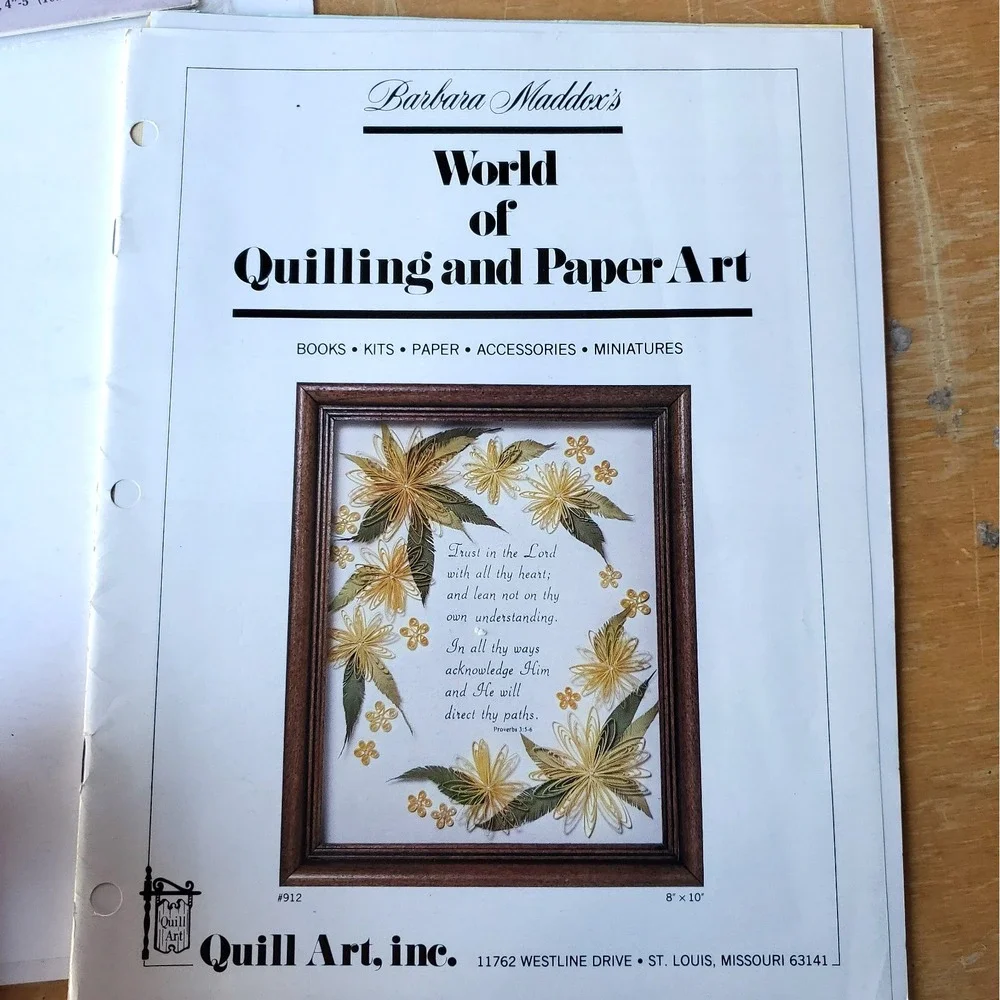 Magic Quilling Issue 9 Illustrated Quilling 1983 Craft Magazine Booklet Lot 9
